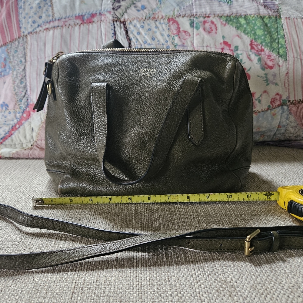 Fossil Black Leather Women's Bag